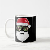 Camo Santa Claus Sungles Funny Camo Christmas Camo Koffiemok (Links)