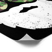 Camo Santa Claus Sungles Funny Camo Christmas Camo Poster (Hoek)