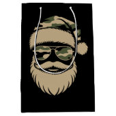 Camo Santa Claus Zonnebril Xmas Camouflage Medium Cadeauzakje (Voorkant)