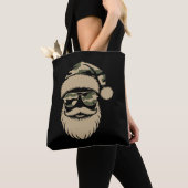 Camo Santa Claus Zonnebril Xmas Camouflage Tote Bag (Dichtbij)