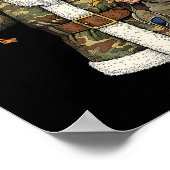 Camo Santa Mallard Duck Hunting Christmas Hunter G Poster (Hoek)