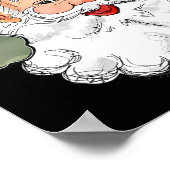 Camo Santa Vrolijk Kerstfeest Kinder Camouflage Fu Poster (Hoek)