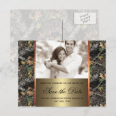 Camo Save the Date Briefkaart (Voorkant / Achterkant)