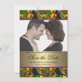Camo Save the Date Foto Kaart (Voorkant)