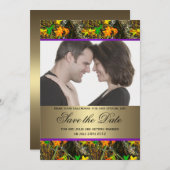 Camo Save the Date Foto Kaart (Voorkant / Achterkant)