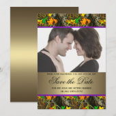 Camo Save the Date Photo Kaart (Voorkant / Achterkant)