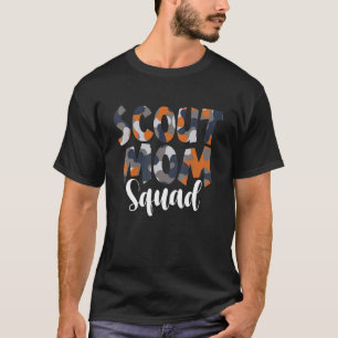 Camo Scout mam Squad terug naar schoolleraar en ch T-shirt
