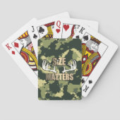 Camo Size komt overeen met Big Buck Rack Pokerkaarten (Achterkant)
