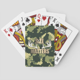 Camo Size komt overeen met Big Buck Rack Pokerkaarten