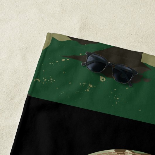 Camo skull strandlaken (In situ)