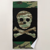 Camo skull strandlaken (Voorkant)