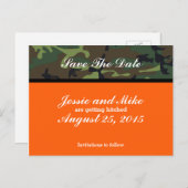 Camo Sla de datum Briefkaarten (Voorkant / Achterkant)