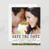 Camo Sla het Briefkaart van de datumaankondiging o (Voorkant / Achterkant)