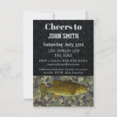 Camo Smalllmouth Bass Vist 50e verjaardag Kaart (Achterkant)