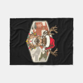 Camo Southern Local Boy Christmas Deer Hunting Xma Fleece Deken (Voorkant (Horizontaal))