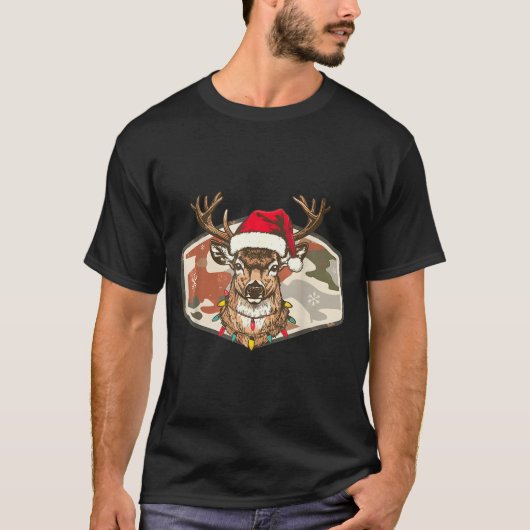 Camo Southern Local Boy Christmas Deer Hunting Xma T-shirt (Voorkant)