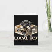 Camo Southern Local Boy Duck Hunting Black Lab Out Kaart (Voorkant)