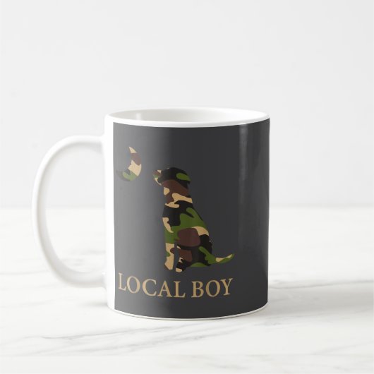 Camo Southern Local Boy Duck Hunting Black Lab Out Koffiemok (Links)