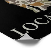 Camo Southern Local Boy Duck Hunting Black Lab Out Poster (Hoek)