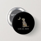 Camo Southern Local Boy Duck Hunting Black Lab Out Ronde Button 5,7 Cm (Voorkant /achterkant)