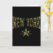 Camo Souvenir Usa Star New York Ny New York Men Wo Kaart (Gele Bloem)