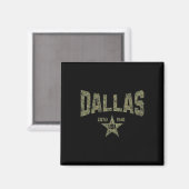 Camo Souvenir VS Ster Dallas Texas Magneet (Voorkant / Achterkant)