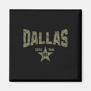 Camo Souvenir VS Ster Dallas Texas  Magneet