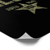 Camo Souvenir VS Ster Dallas Texas Poster (Hoek)