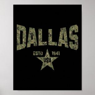 Camo Souvenir VS Ster Dallas Texas  Poster