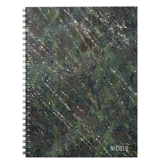 Camo Sparkle Elegant Glam Notitieboek (Voorkant)