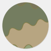  Camo-Sticker Ronde Sticker (Voorkant)