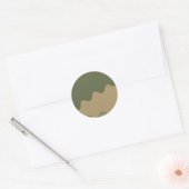  Camo-Sticker Ronde Sticker (Envelop)