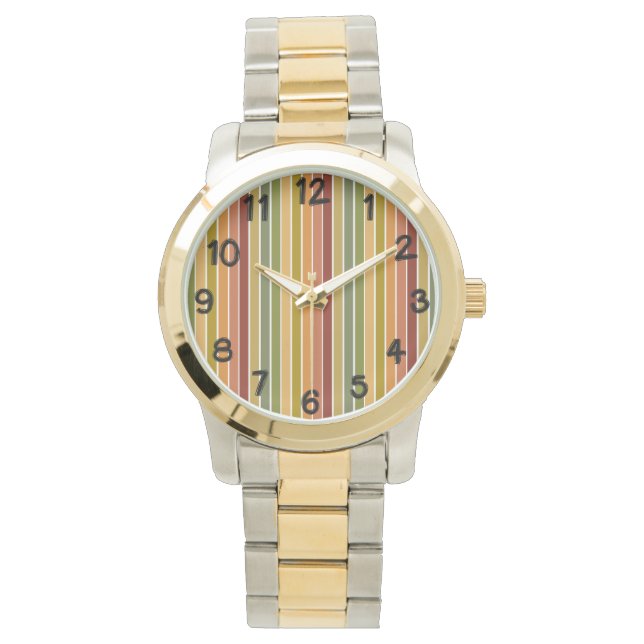 Camo Stripes Horloge (Voorkant)