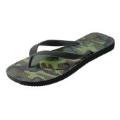 Camo Summer Green Brown Tan Sandals Teenslippers (Schuin)
