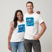 Camo Swede in blauw T-shirt (Unisex)