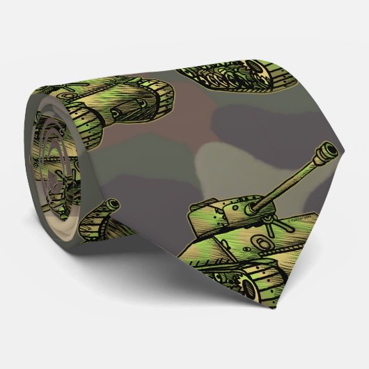 Camo Tank Stropdas (Opgerold)