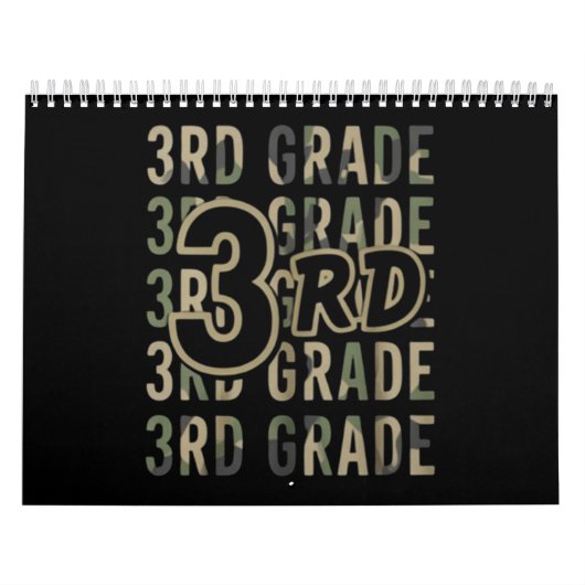 Camo Team 3e klas squad terug naar school leraar Kalender (Hoes)