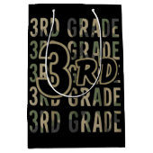 Camo Team 3e klas Squad Terug naar school Leraar Medium Cadeauzakje (Voorkant)
