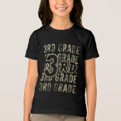 Camo Team 3e klas Squad Terug naar school Leraar Tri-Blend Shirt (Voorkant)