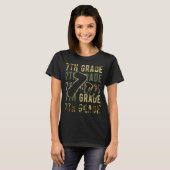 Camo Team 7e klas squad terug naar school leraar T-shirt (Voorkant volledig)