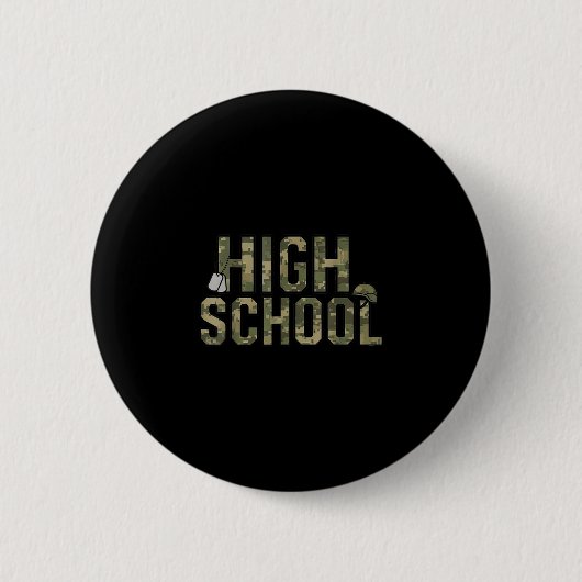 Camo team middelbare school squad terug naar schoo ronde button 5,7 cm (Voorkant)