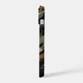 Camo Telefoonhoes met Mountain Silhouette iPhone 15 Case (Linkerkant)