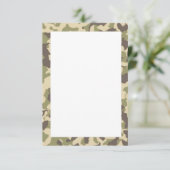 Camo Texture Pattern Bedankkaart (Staand voorkant)