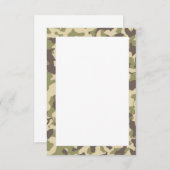 Camo Texture Pattern Bedankkaart (Voorkant / Achterkant)