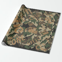 Camo The Big One Wrapping Paper