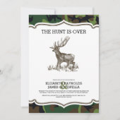 Camo The Hunt is over bruiloft uitvindingen Kaart (Voorkant)
