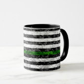 Camo Thin Green Line Flag Mok (Voorkant rechts)