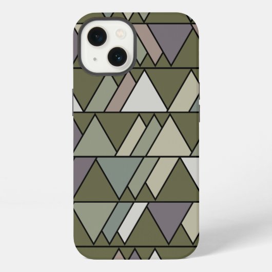 Camo Triangles iPhone Hoesje (Achterkant)