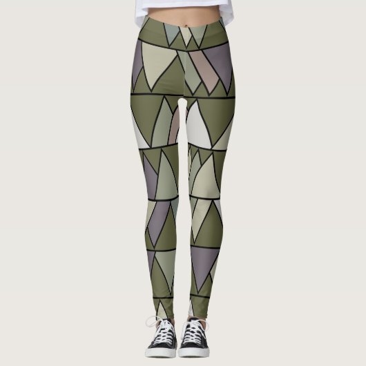 Camo Triangles Leggings (Voorkant)