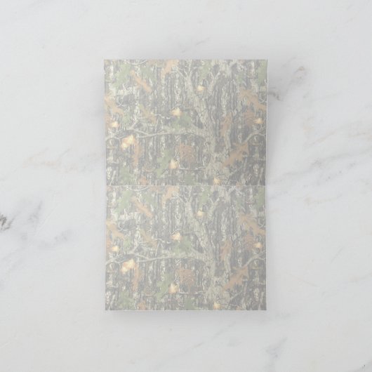 Camo Trouwkaarten met bedankje Bedankkaart (Binnen)